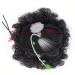 High Puff Afro Curly Wig Ponytail - 8 Inch Short Kinky Synthetic Clip-In Bun (2 Pcs) | Perfect for Easy Styles - Buy Online on GoSupps.com