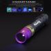 Alonefire SV62 Mini 3W UV Flashlight 365nm Portable Ultraviolet Black Light Very Small for Minerals Pet Urine Detector Money Detection with AAA Battery - Buy Online on GoSupps.com