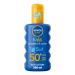 NIVEA SUN Kids Protect & Care Coloured Spray SPF 50+ (200 ml) Sunscreen Spray with SPF 50 Suncream for Kids Delicate Skin Immediately Protects Against Sun Exposure SPF 50+ 200 ml