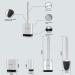 Sellemer Flexible Toilet Brush and Holder Set - Silicone Bristles, Compact Design, Ventilation Slots Base - Silver (1 Pack) - Buy Online on GoSupps.com