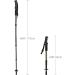 MidGard Telescopic Nordic Walking Poles - Adjustable 50-110 cm Anti-Shock Cushioning Black - Set of 2 for Hiking - Buy Online on GoSupps.com