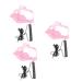 Beavorty 3 Sets Bird Leash Suspend Bird Harness Leashes -bite Training Bird Training Supplies Strap Outdoor 12X6X1.3CMx3pcs Pinkx3pcs