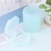 Exceart Cotton Swab Holder Organizer - Glass Canister for Cotton Swabs & Make-Up Sponges (Light Green) - Buy Internationally - Buy Online on GoSupps.com