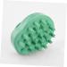 Foytoki Head Scalp Massage Brush Silicone Hair Cleaning Tool for At-Home Relaxation | 9.5x7cm Green International Shipping - Buy Online on GoSupps.com
