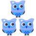 Healifty Toys Teething Baby Playthings Chewing Infant Blue Teethers Silicone Owl Educational Teether for Shape Animal Toy