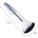 Worparsen Beauty Brush Transparent Handle Faux Crystal Particles Makeup Brush Delicate Long Lifespan White - Buy Online on GoSupps.com