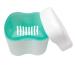 Denture Case with Lid and Basket - Denture Cup for Soaking and Cleaning - Buy Online on GoSupps.com