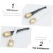 FRCOLOR 2 Pi ces De Massage Spatule Applicatrice De Cr me Cryo B tons Cuill re Outils De Soins De La Peau Lotion Pour Le Corps Applicateur Vraiment M tal Les Yeux Cosm tique - Buy Online on GoSupps.com