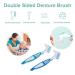 LyqniHob 2-Piece Prosthetic Toothbrush Set - Double Bristle Head for Dentures & Teeth Care | Ergonomic Design & Multi-Layer Bristles - Buy Online on GoSupps.com