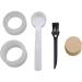 Fdit Ensemble de Dosettes de Capsules de caf Jetables Conservation de la Fra cheur pour Cafeti re Brosse et Cuill re en Papier D'aluminium 60 Pi ces pour Usage Domestique et de Bureau - Buy Online on GoSupps.com