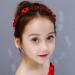Rhinestone Bridal Headband 1Piece Wedding Headband Pearl Flower Leaf Headpieces for Wedding Engagement Valentine'S Day Gift for Bride Bridesmaid Girls (Red) - Buy Online on GoSupps.com