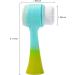 Beomeen Face Brush 2 in 1 Silicone Facial Cleansing Exfoliating Brush Soft Bristles Pore Deep Cleansing Manual Dual Face Wash Scrub Brush for Massaging Makeup Skincare Removal Gradient Blue - Buy Online on GoSupps.com