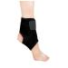 Athletes Compression Ankle Support Pads with Adjustable Bandage Adults Teens Fitness Sports Running Basketball Football Skating Dance Foot Ankle Braces Guard Socks Protector 1 Pair (Black S) Black Small