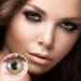 Buy Very Covering Natural Green Contact Lenses | Silicone Comfort Novelry Color Rose Green - DIA 14.00 -5.00 Diopters Includes Case - 1 Pair - Buy Online on GoSupps.com
