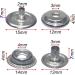 100pcs 15mm Stainless Steel Snap Press Stud Cap Button Set for Marine Boat Canvas - Line 24 Fasteners (4 Components, 5pcs Each) - Buy Online on GoSupps.com
