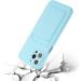 Tivenfezk Nadoli Silicone Case for iPhone 15 Pro Max | Ultra Thin Shockproof & Scratch-Resistant Wallet Cover with Credit Card Holder - Blue - Buy Online on GoSupps.com