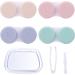 Medo 4 Pack Contact Lens Cases Contact Lens Container Box Portable Travel Contact Lens Case Left/Right Eyes Contact Lens Holder with Storage Box Tweezers Wearing Stick - Buy Online on GoSupps.com