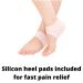 Plantar People Plantar Fasciitis Socks 2 Pairs + Silicon Gel Heel Sleeves | Foot Compression for Pain Relief & Ankle Support - Black S/M (UK 3-9) - Buy Online on GoSupps.com