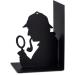 Balvi Sherlock Black Metal Bookend | Original Design | Stylish Home Decor | International Shipping Available - Buy Online on GoSupps.com