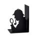 balvi - Sherlock Black metal bookend. Original design