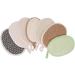 Natural Loofah Exfoliating Body Scrubber | Traditional Chinese Medicine | Effective Bath & Face Cleaning | 9x14cm Black & White Grid - Buy Online on GoSupps.com