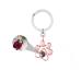 CSSTONE DOG PW Foto chain projection necklace with picture chain with photo chain with picture inside 925 sterling silver I love you memory jewelry gift for women/pet keychain rose