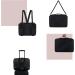Nanshy Travel Make-Up Bag with Mirror & Zipper | Professional Large Cosmetic Organizer for Make-Up Hair & Nails - Compatible with Luggage - Buy Online on GoSupps.com