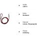 Buy 2.00m Burgundy Rope Dog Leash - 10mm Basic with Hand Loop | 27 Colors & 7 Lengths - International Shipping Available - Buy Online on GoSupps.com