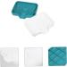 KONTONTY 2pcs Soap Drainer Soap Organizer Storage Soap Holder Bathroom Soap Plate Silicone Storage Containers Travel Soap Holder Soap Holder Case Self Soap Dish Silica Gel Multifunction White Green 12.2X10X2.2CM - Buy Online on GoSupps.com