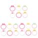 Safigle 18 STK arm loops colorful bracelets for children baby girl bracelet candy -colored bracelet party instruction bracelets for children caricature toys small