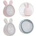 Heibteny Kinder Lichtwecker Cute Rabbit Alarm Clock for Kids with Night Light | Best Children's Alarm Clock for Girls (White) - Buy Online on GoSupps.com