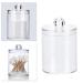 Alvinlite cotton swab etui transparent round cotton swab holder acrylic cotton swab organizer for cotton pads swab-up cotton bud case transparent
