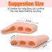 Pesalmon 8-Pack Pinky Toe Separators for Overlapping Toes - Gel Little Toe Spacers for Toe Separation and Protection (Beige) - Buy Online on GoSupps.com
