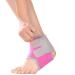 Qchomee 1 Pair Girls Boys Ankle Support Brace Compression Neoprene Ankle Strap Foot Wrap Protector for Strains Sprains Arthritis Ankle Tendon Pain Relief Exercises Basketball Ski Cycling Running Rose Pink EU 30-35 recommend Kids UK 1-2.5