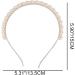 Pearl Headband Flexible White Pearl Headband with Faux Pearl Cute Pearl Headband for Girls Women Multipurpose Pearl Hair Accessories White Headband - Buy Online on GoSupps.com