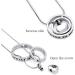 Forever in My Heart Pet Cremation Jewelry - Paw Print Memorial Necklace for Ashes | Silver-Black Dog/Cat Keeper Chain - Buy Online on GoSupps.com