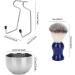 SH-RuiDu 3pcs Beard Shaving Brush Set | Stainless Steel Beard Kit with Bowl & Stand | Premium Shaving Accessories - Buy Online on GoSupps.com