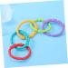SAFIGLE 72pcs Infant Grabbing & Teething Toys | Colorful Hand Hold Rings for Calming and Pacifying | Molar Ring and Wristband Set - Buy Online on GoSupps.com