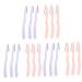 FRCOLOR 18 Pcs Eyebrow Remover Razor Portable Eyebrow Razor Eyebrow Trimmer Facial Hair Trimmer Eyebrow Shaver Razor Beauty Eyebrow Razor Tool Kit Eyebrow Trimming Purple