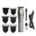 Hair Cutting Tool High-Power Motor Electric Hair Clipper USB Rechargeable Hair Clippers Lithium Battery Waterproof Barber Hair Trimmer for Men (Color : Silver)