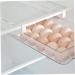 jojofuny 2pcs Out Holder Fridge Bin Eggs Hanging Container Refrigerator Drawer Egg Storage Tray re-usable Whitex2pcs 30.5X20X8.5cmx2pcs - Buy Online on GoSupps.com