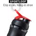 BlenderBottle SportMixer Tritan 590ml - BPA-Free Protein Shaker & Water Bottle (Black/Red) for Fitness Shakes - Buy Online on GoSupps.com