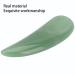 Curved Cosmetic Spatula - Mini Jade Stone Eye Cream Applicator & Gua Sha Massage Stick for Puffiness Relief (Green - Buy Online on GoSupps.com