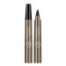 Eyebrow Microblading Pencil 3D Waterproof 4 Fork Tip Brow Smudgeproof Fine Eyebrow Sketch Pencil Professional Liquid Eyebrow Pencil Quad brow Long Lasting Brow for Natural Eyebrows Beige