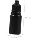 Baluue 24pcs Eye Drops Bottle Squeeze Bottle Dispenser Eye Liquid Bottles Black Pe Plastic Black 6.00X2.00X2.00CM - Buy Online on GoSupps.com