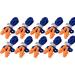 Dacvgog 100 Pairs Individually Wrapped Silicone Corded Ear Plugs Reusable Hearing Rubber Earplugs
