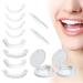2 pairs of artificial teeth for plug in veneers fake teeth at the top provisional dentistry fake braces for men and women tooth bleach brightening