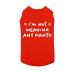 Funny Dog Shirt I'm Not Wearing Any Pants Cute Dog Clothes Pet Puppy Cat T-Shirt Dog Accessories for Small & Large Dogs Soft Breathable | Red (X-Large) X-Large Red