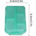 Travel Pill Organizer Box - Foldable Personal Daily Pill Case with 10 Grids Travel Pill Holder for Vitaming Fish Oils Green - Buy Online on GoSupps.com