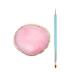 Meiyea Nail Art Palette Polish Mix Palette Manicure Tool with 1pc Double Ended Nail Art Brush (Pink)